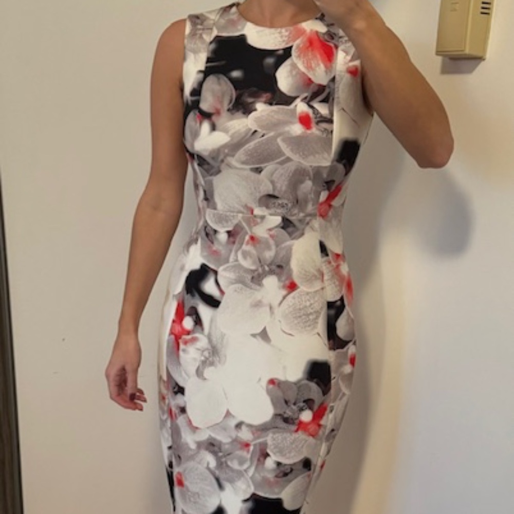 Calvin Klein Floral Work Dress
